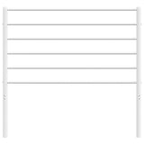 Metal Headboard White 90 cm - Top-Down View