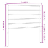 Metal Replace Headboard White 90 cm