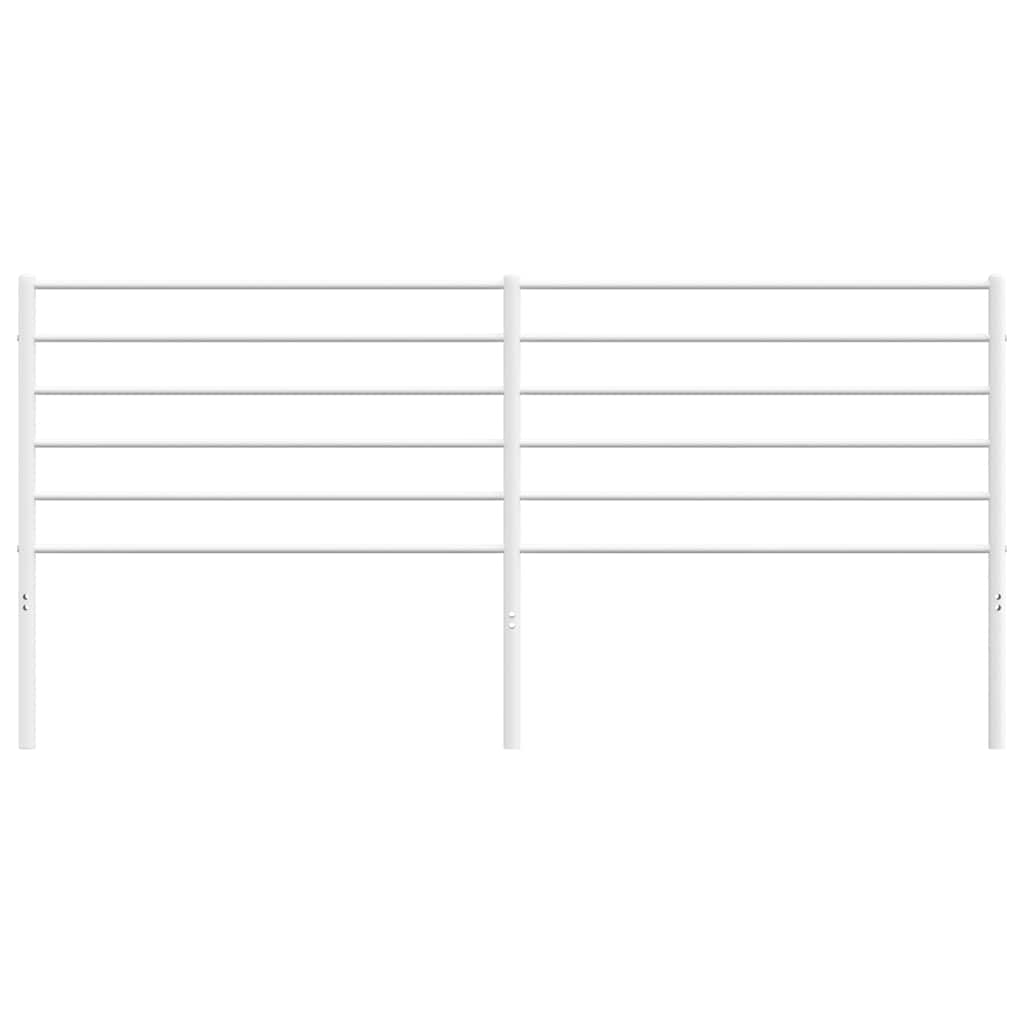 Metal Headboard White 183 cm King