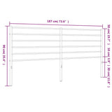 Metal Replace Headboard White 180 cm