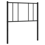 Metal Headboard Black 90 cm - Front View