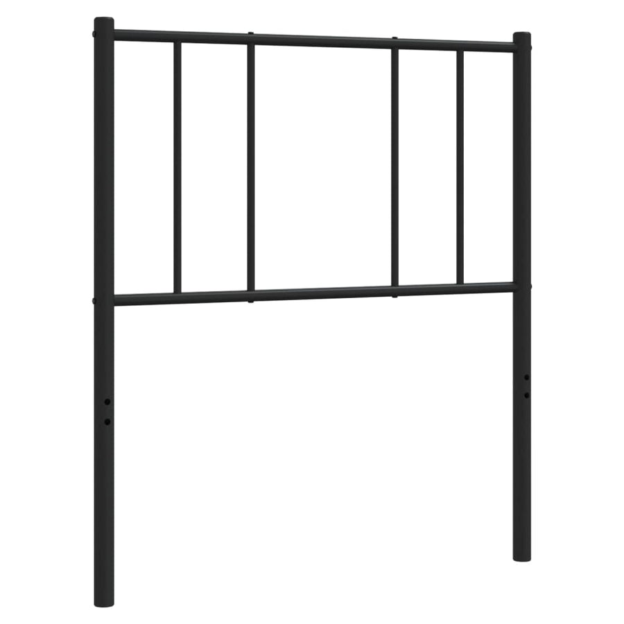 Metal Replace Headboard Black 90 cm