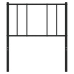 Metal Replace Headboard Black 90 cm