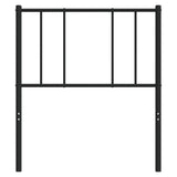 Metal Headboard Black 90 cm - Top-Down View