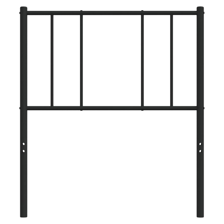 Metal Replace Headboard Black 90 cm