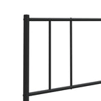 Metal Replace Headboard Black 90 cm