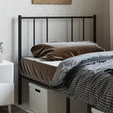 Metal Replace Headboard Black 90 cm