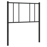 Metal Headboard Black 107 cm - Front View
