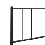 Metal Replace Headboard Black 107 cm