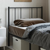 Metal Replace Headboard Black 107 cm