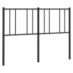 Metal Replace Headboard Black 135 cm