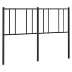 Metal Replace Headboard Black 135 cm