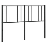 Metal Replace Headboard Black 135 cm - Top-Down View