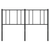 Metal Replace Headboard Black 135 cm
