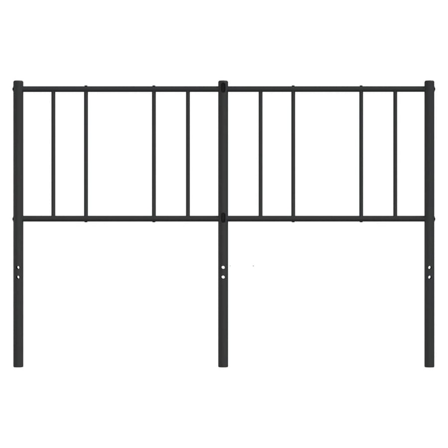 Metal Replace Headboard Black 135 cm