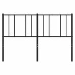 Metal Replace Headboard Black 150 cm