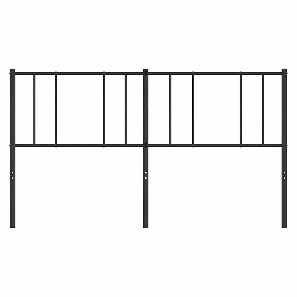 Metal Replace Headboard Black 180 cm