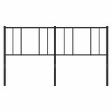 Metal Headboard Black 183 cm King - 45-Degree Angle