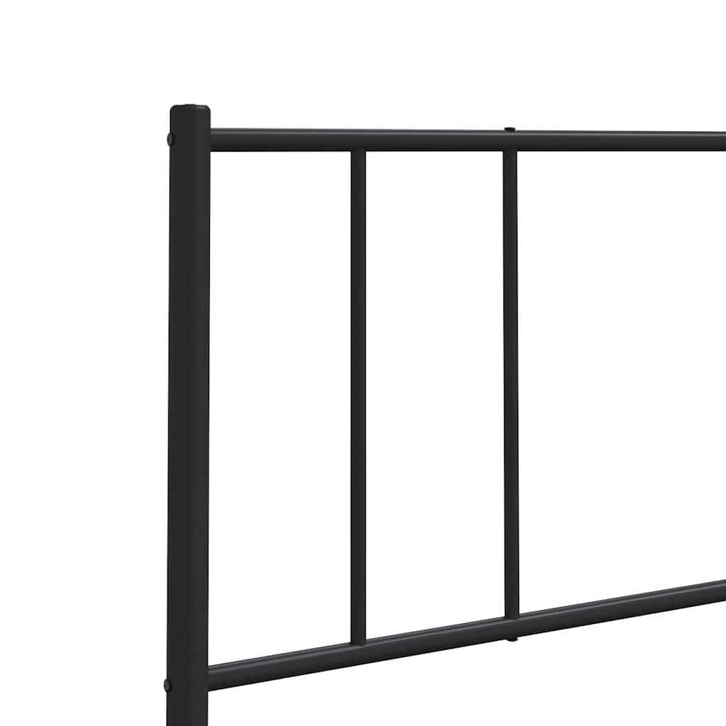 Metal Replace Headboard Black 180 cm
