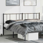 Metal Replace Headboard Black 180 cm