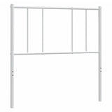 Metal Headboard White 90 cm - Front View
