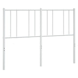 Metal Headboard White 137 cm Double - 45-Degree Angle