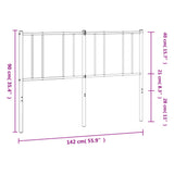Metal Replace Headboard White 135 cm