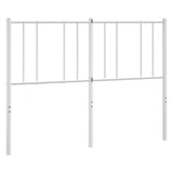 Metal Headboard White 152 cm Queen - Front View