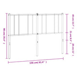 Metal Replace Headboard White 150 cm