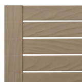 Sun Lounger Light Brown 155x58x83 cm Polypropylene - Low Angle