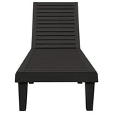 Sun Loungers 2 pcs Black 155x58x83 cm Polypropylene - 45-Degree Angle
