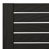 Double Sun Lounger Black 155x138x83 cm Polypropylene
