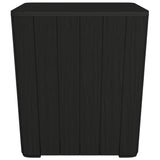 Garden Table with Removable Lid Black Polypropylene - 45-Degree Angle