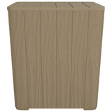 Garden Table with Removable Lid Light Brown Polypropylene