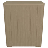 Garden Table with Removable Lid Light Brown Polypropylene