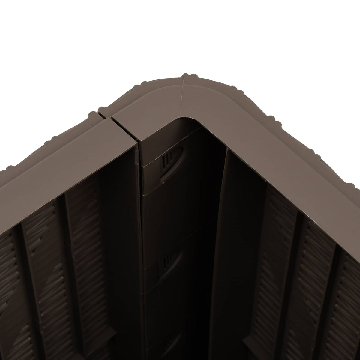 Garden Table with Removable Lid Light Brown Polypropylene