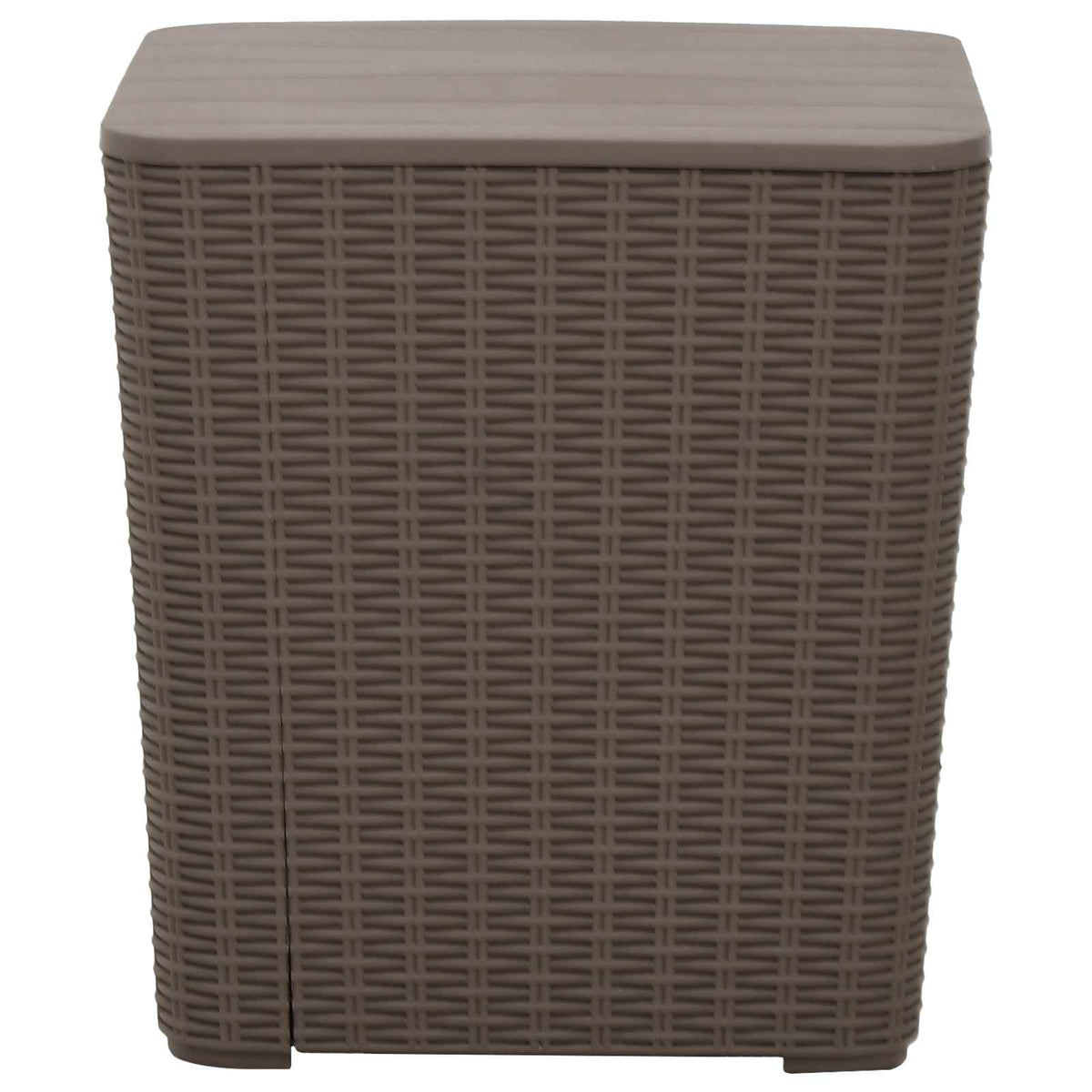 Garden Table with Removable Lid Light Brown Polypropylene