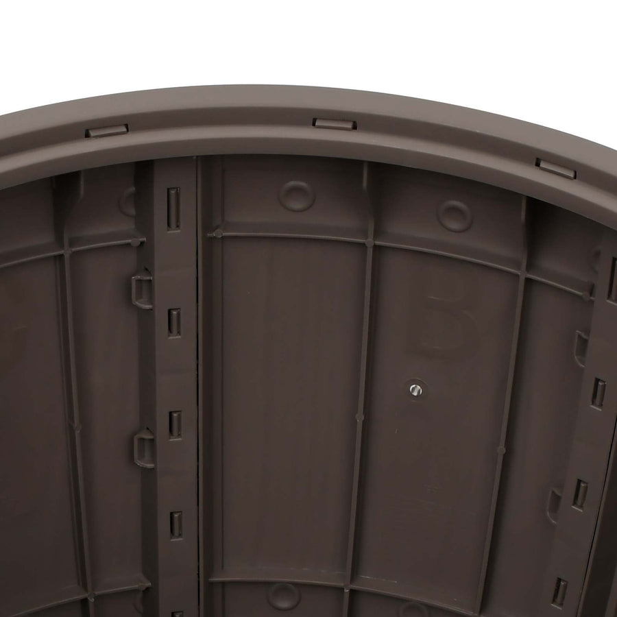 3-in-1 Garden Storage Box Light Brown Polypropylene