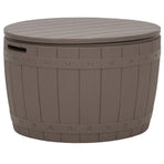 3-in-1 Garden Storage Box Light Brown Polypropylene
