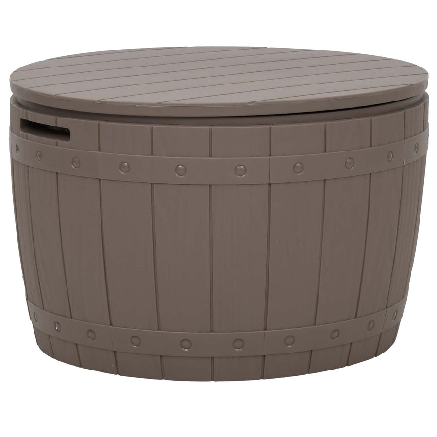3-in-1 Garden Storage Box Light Brown Polypropylene