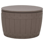 3-in-1 Garden Storage Box Light Brown Polypropylene