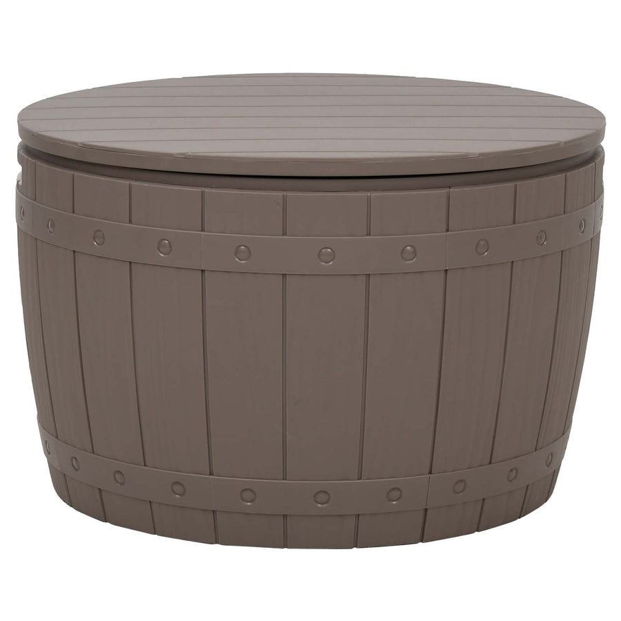 3-in-1 Garden Storage Box Light Brown Polypropylene