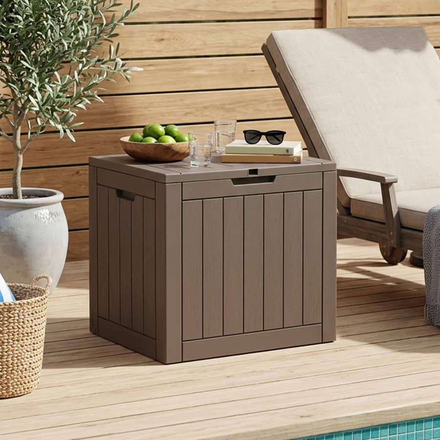 Garden Storage Box Grey 55.5x43x53 cm Polypropylene