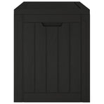 Garden Storage Box Black 55.5x43x53 cm Polypropylene