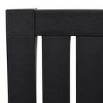 Garden Adirondack Chair Black Polypropylene