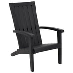 Garden Adirondack Chair Black Polypropylene