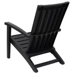 Garden Adirondack Chair Black Polypropylene