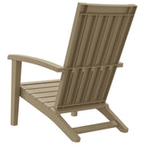 Garden Adirondack Chair Light Brown Polypropylene - 45-Degree Angle