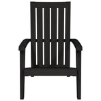 Garden Adirondack Chairs 2 pcs Black Polypropylene