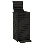 Outdoor Garbage Bin Black 41x41x86 cm Polypropylene